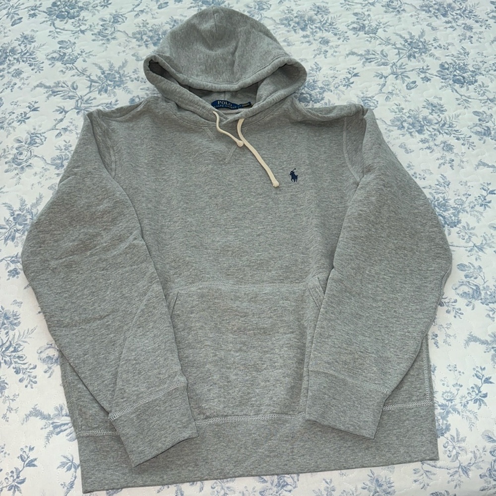 Men’s Ralph Lauren grey fleece hoodie